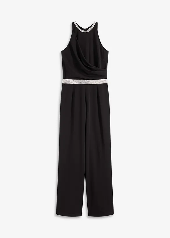 Jumpsuit i strukturert krepp, bonprix