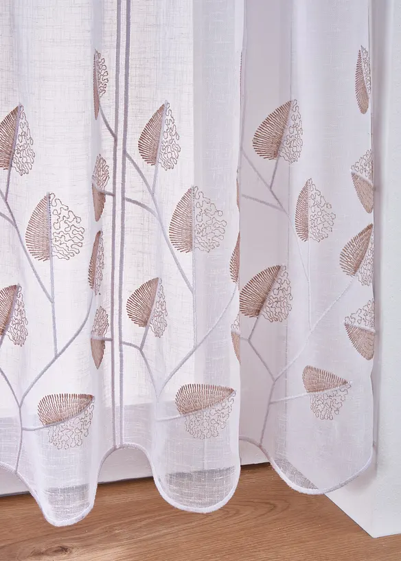 Gardinkappe med broderi, bonprix