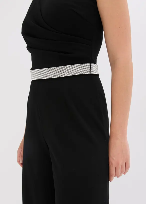 Jumpsuit i strukturert krepp, bonprix