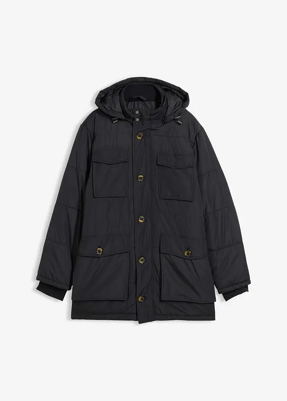 Parkas med avtakbar hette, bonprix