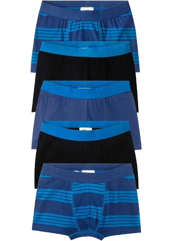 Boksershorts med myk bomull (5-pack), bonprix