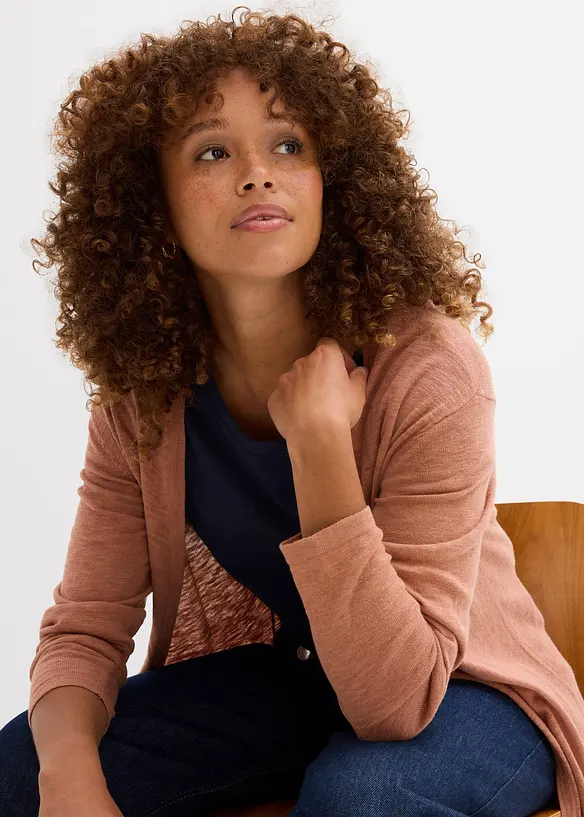 Lang, åpen cardigan, bonprix