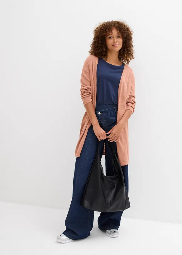 Lang, åpen cardigan, bonprix