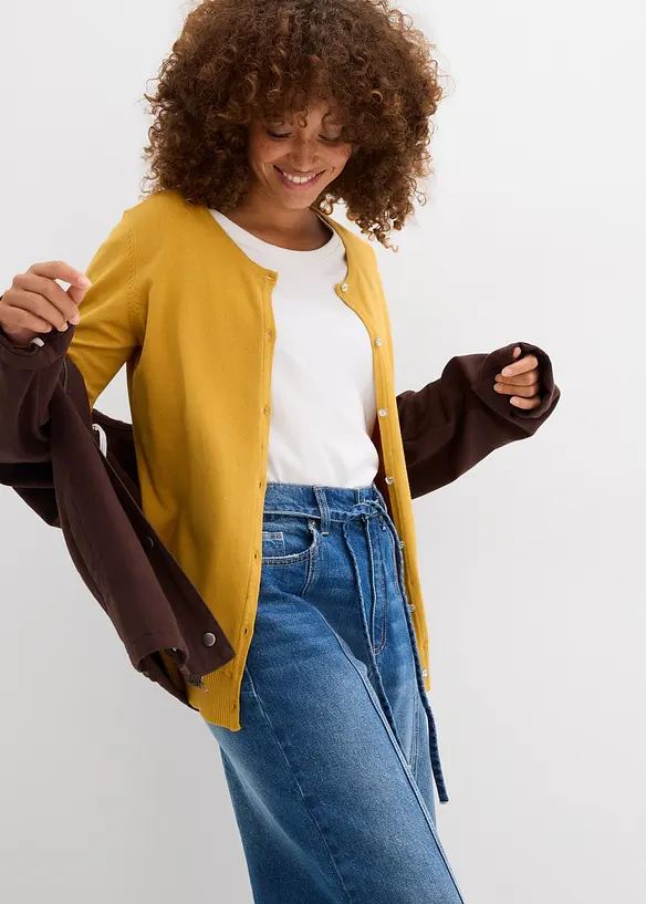 Cardigan i smal modell, bonprix