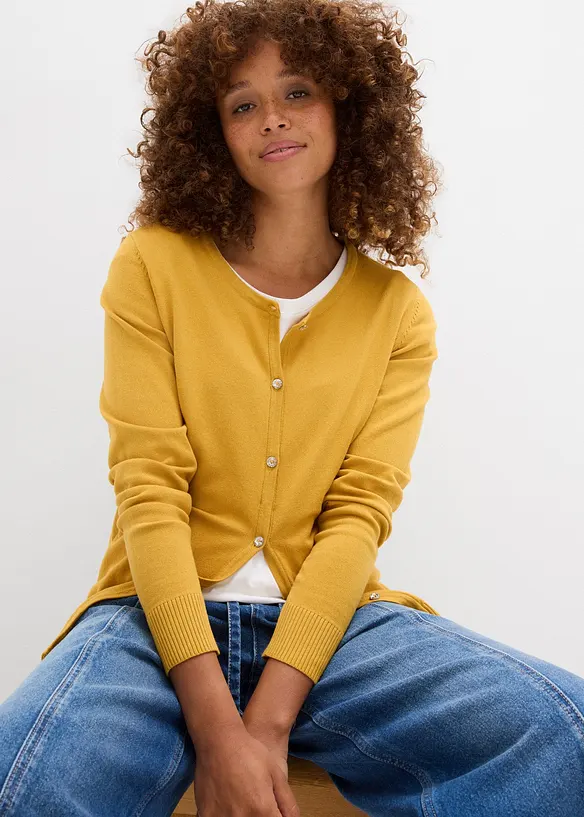 Cardigan i smal modell, bonprix