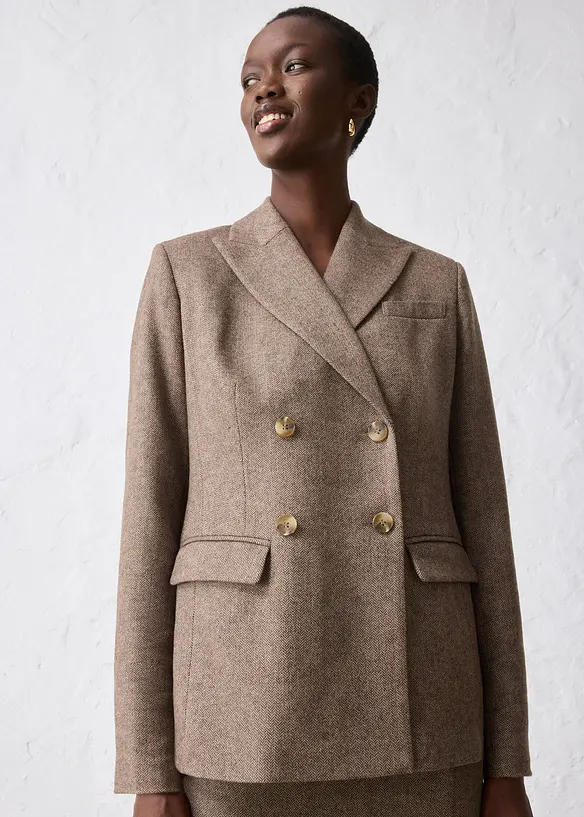 Blazer med ull, bonprix