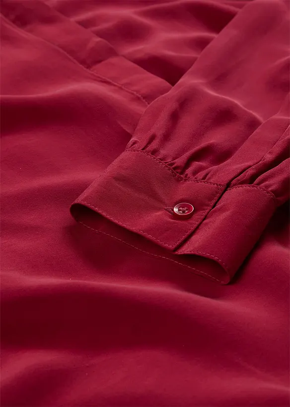 Bluse med silkeandel, bonprix