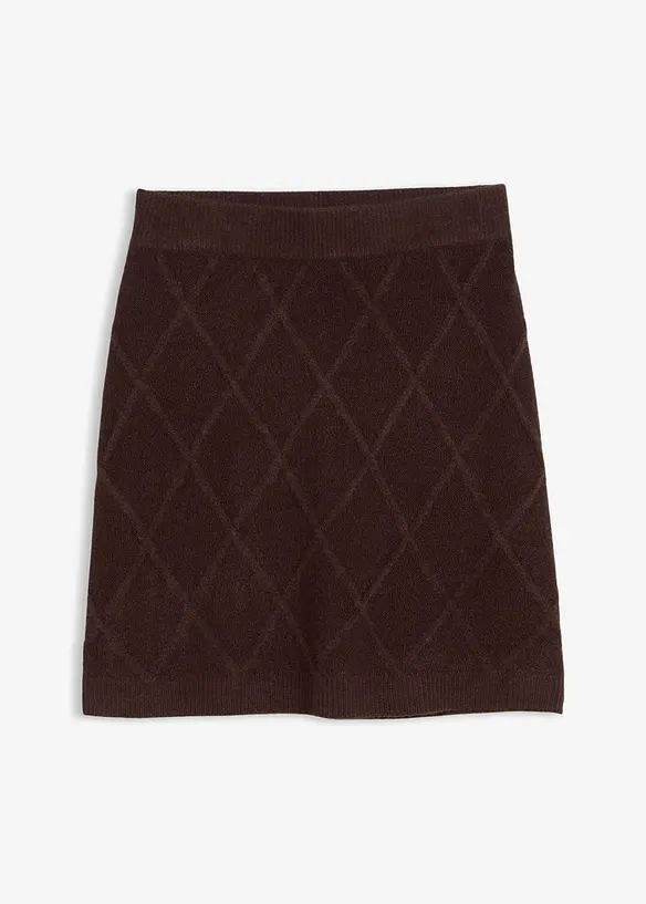 Kabelstrikket skjørt, bonprix