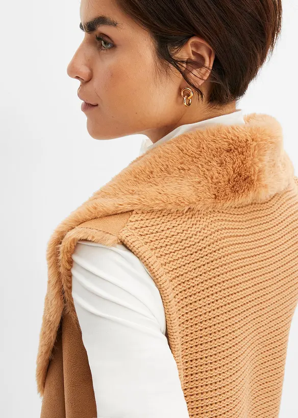 Vest i fuskepels, bonprix