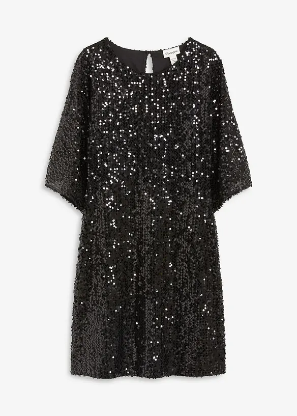 Oversized paljettkjole, bonprix