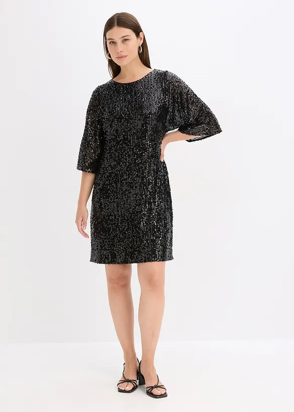 Oversized paljettkjole, bonprix