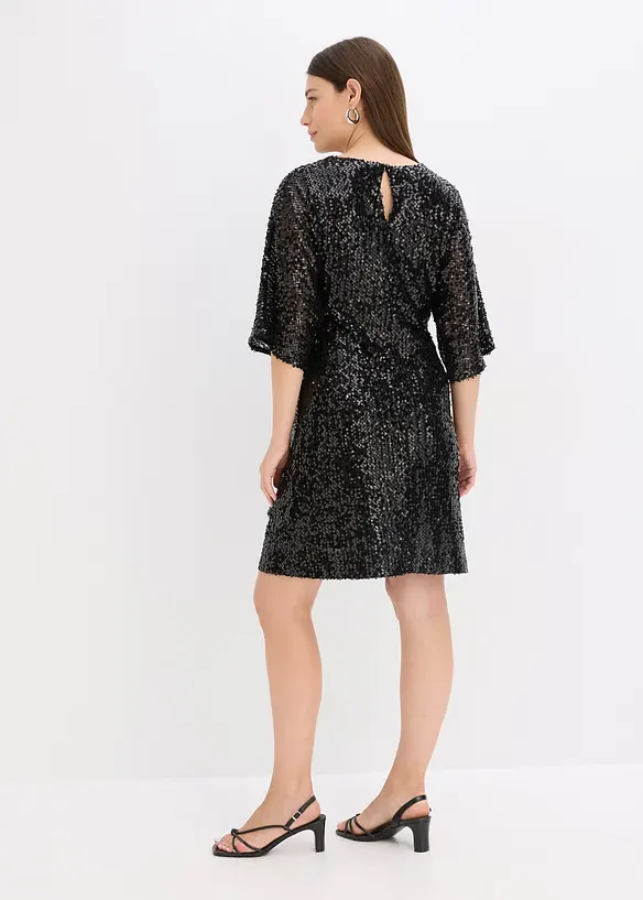 Oversized paljettkjole, bonprix
