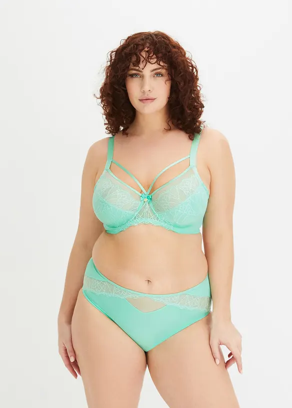 Truse med høy midje og nydelige blonder, bonprix