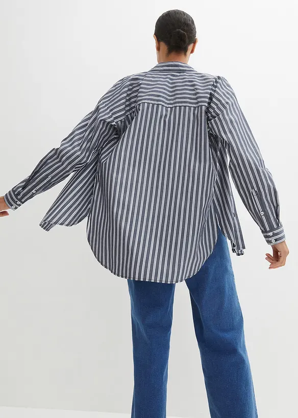 Skjortebluse i 100% bomull, bonprix