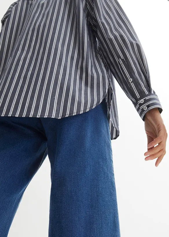 Skjortebluse i 100% bomull, bonprix
