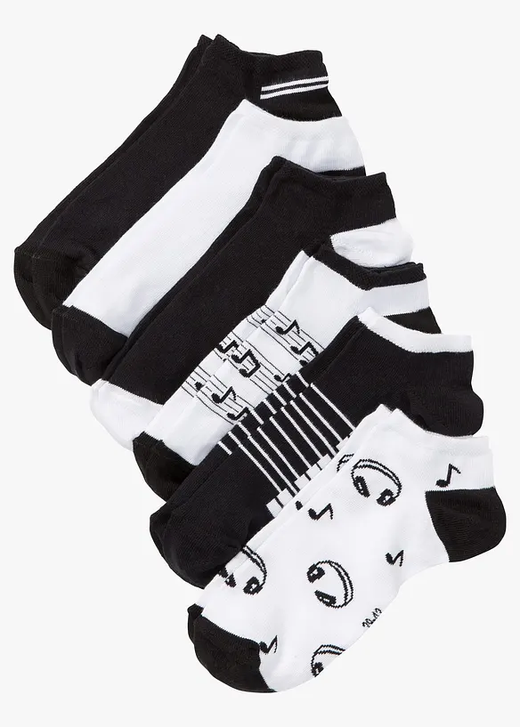 Korte sokker (6-pack), økologisk bomull, bonprix