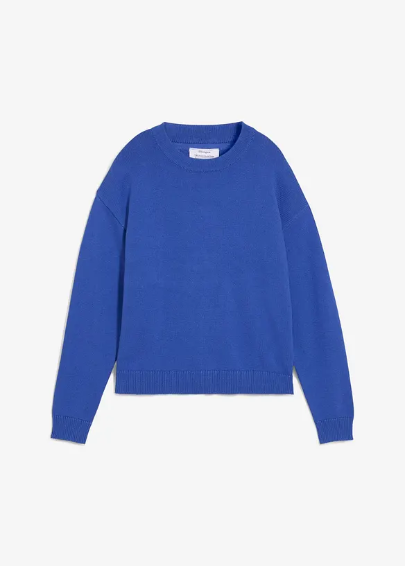 Oversized genser i 100% bomull, bonprix