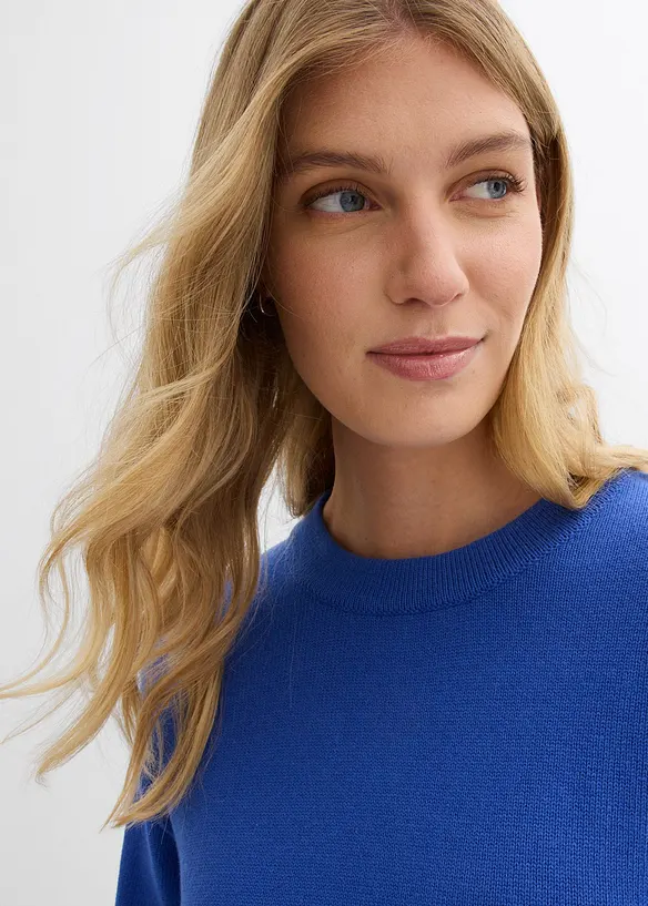 Oversized genser i 100% bomull, bonprix