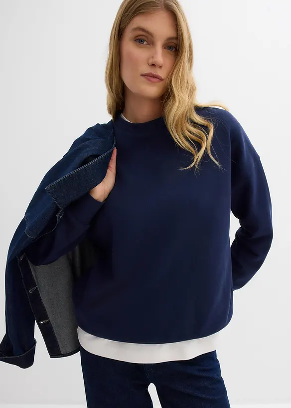 Oversized sweatshirt i 100% økologisk bomull, bonprix