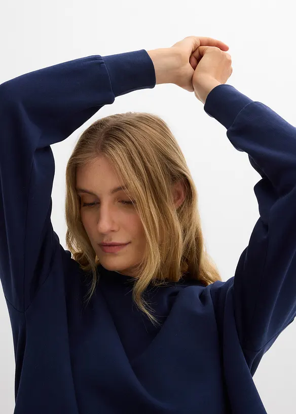 Oversized sweatshirt i 100% økologisk bomull, bonprix