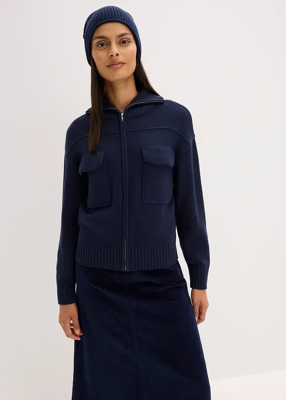 Oversized strikkejakke, bonprix