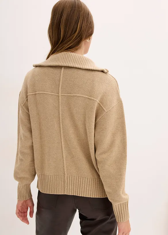 Oversized strikkejakke, bonprix
