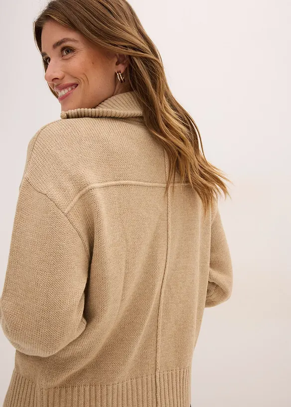 Oversized strikkejakke, bonprix