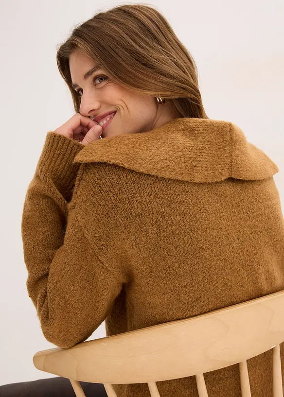 Grovstrikket cardigan, bonprix
