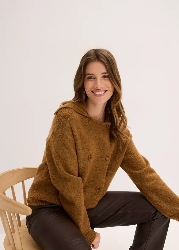 Grovstrikket cardigan, bonprix