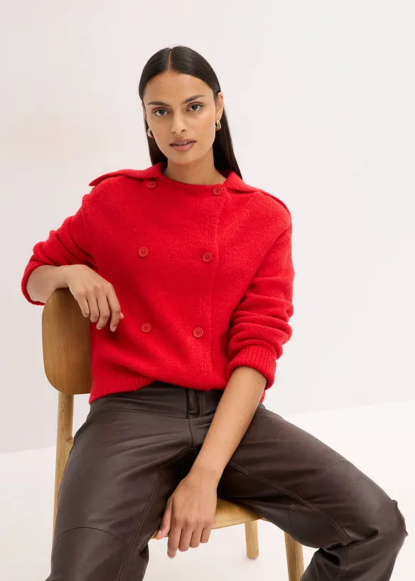 Grovstrikket cardigan, bonprix