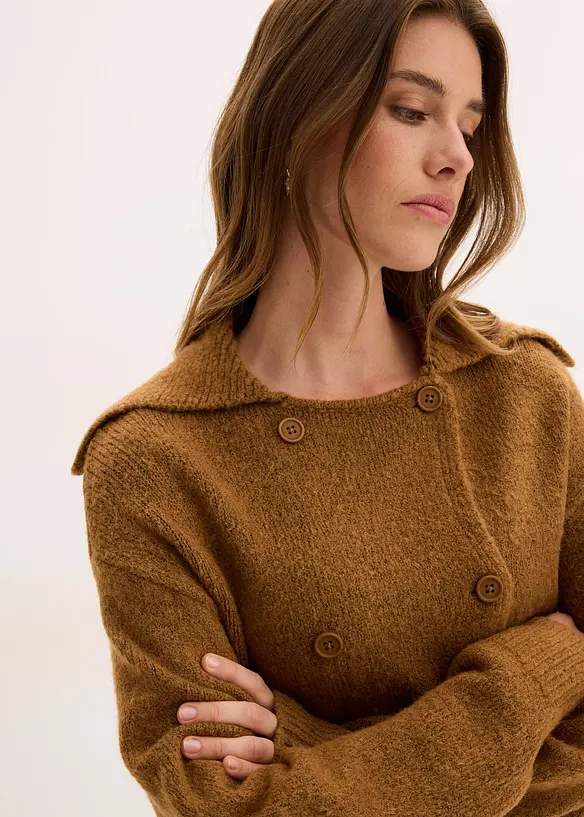 Grovstrikket cardigan, bonprix
