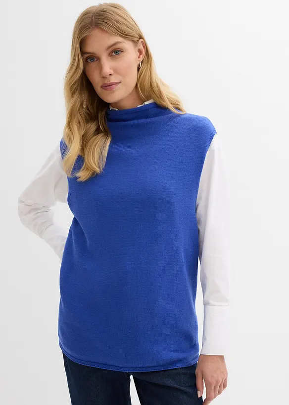 Strikket vest i 100% bomull, bonprix