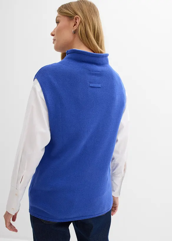 Strikket vest i 100% bomull, bonprix