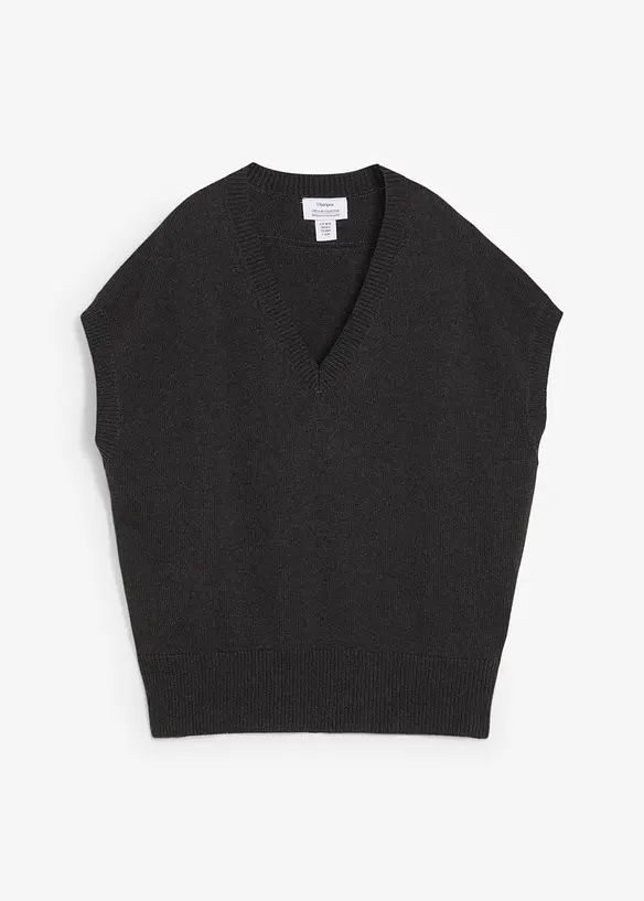 Strikket vest i 100% bomull, bonprix