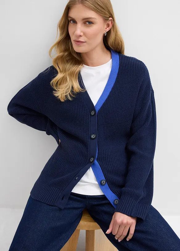Cardigan i 100% bomull, bonprix