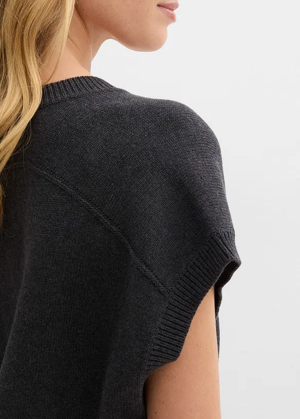 Strikket vest i 100% bomull, bonprix