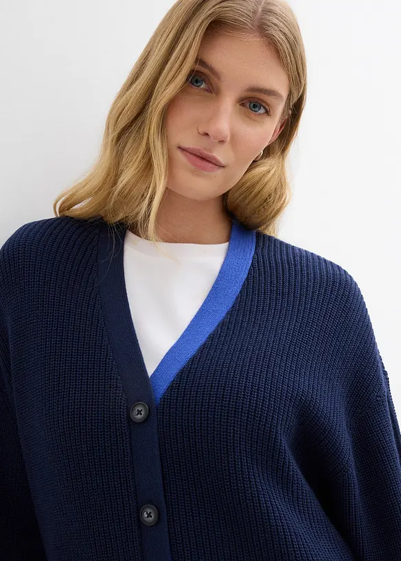 Cardigan i 100% bomull, bonprix