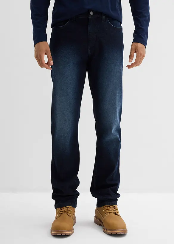 Regular Fit stretchjeans med komfortsnitt, Straight, bonprix
