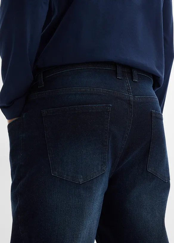 Regular Fit stretchjeans med komfortsnitt, Straight, bonprix