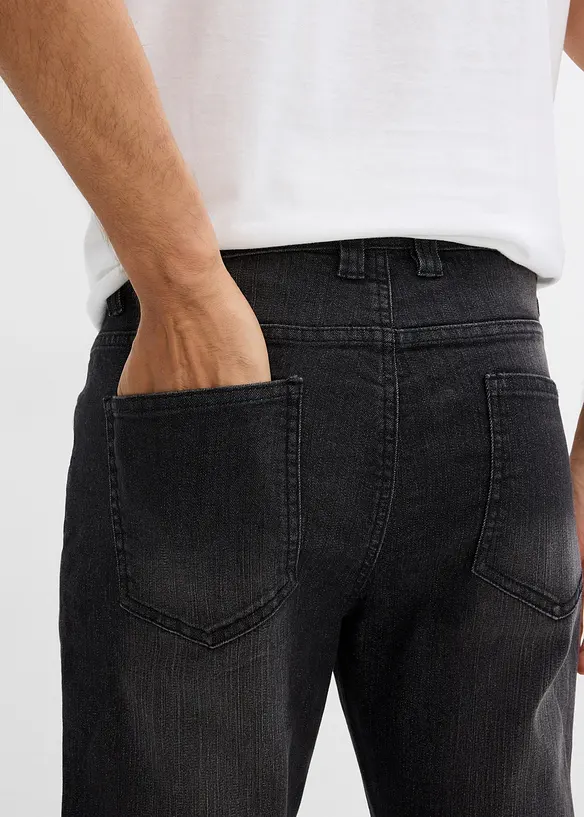 Slim fit-jeans i lett materiale med stretch, Straight, bonprix