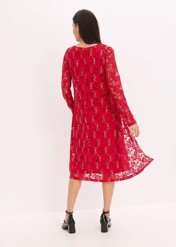 Kjole med blonder (2-delt sett), bonprix