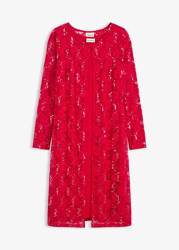 Kjole med blonder (2-delt sett), bonprix