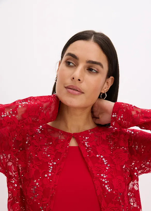 Kjole med blonder (2-delt sett), bonprix