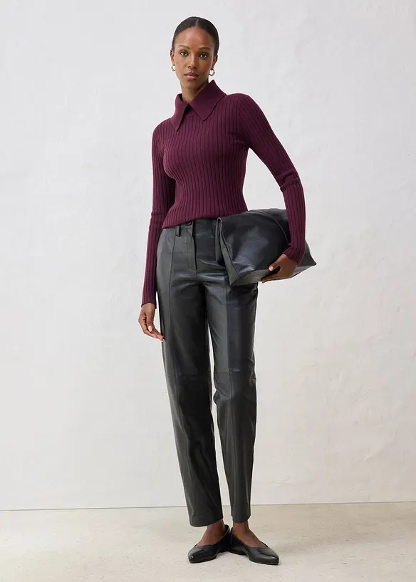 Skinnbukse i lammenappa, bonprix