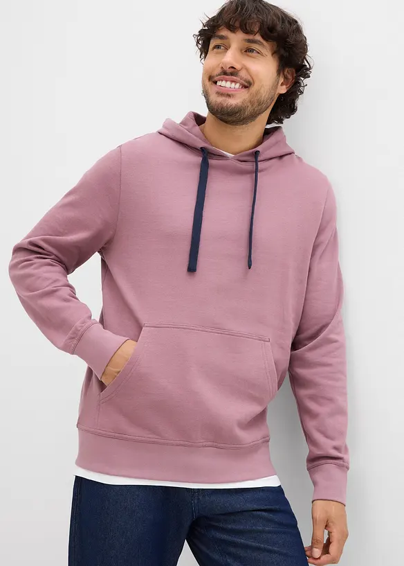 Hettegenser i 100% bomull, bonprix