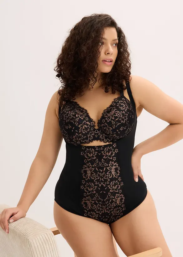 Shape-body med glittergarn, lett formende, bonprix