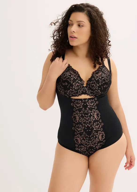 Shape-body med glittergarn, lett formende, bonprix