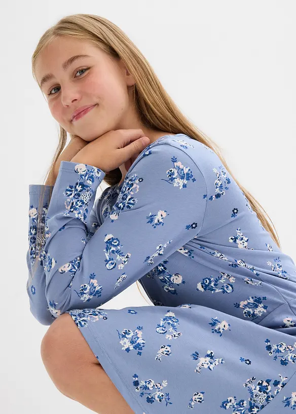 Jerseykjole i 100% økologisk bomull, bonprix