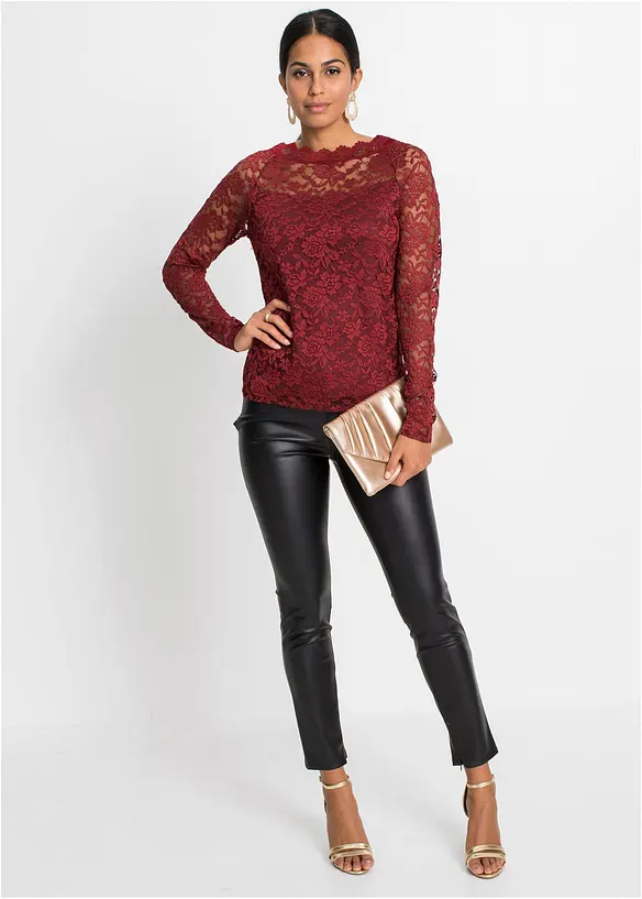 Blondetopp med lange ermer, bonprix