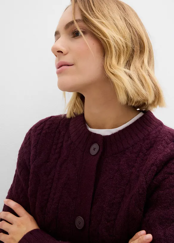 Grovstrikket cardigan, bonprix